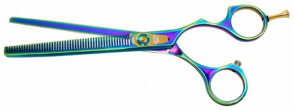 Nagasa 48 tooth Thinning Shears Rainbow Titanium