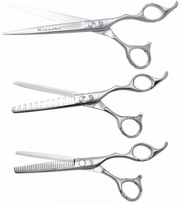 Futasuji 7.0″, Ishizuki 32 tooth & 11 tooth 3 Hair Scissors Set