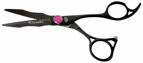 Haniku 5.5″ Hair Cutting Scissors Black Titanium
