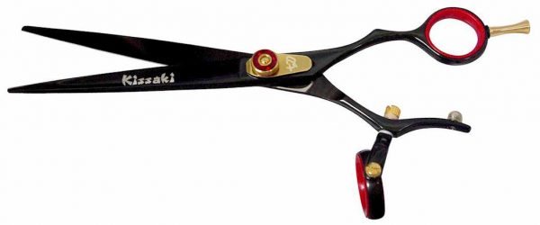 Gokatana 7.0″ Hair Scissors Double Swivel Black R Titanium