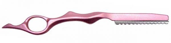 Hot Pink Hair Razor and Box of Feather Blades
