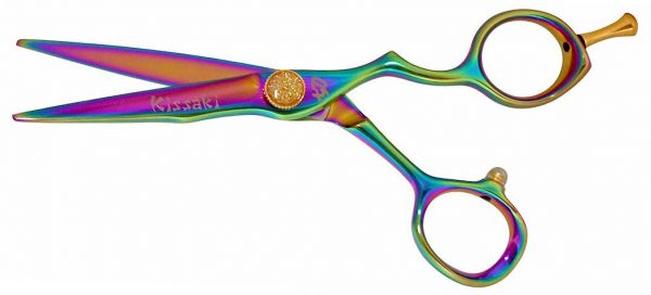 Itomaki 5.5 Hair Scissors Rainbow Titanium Hair cutting shears