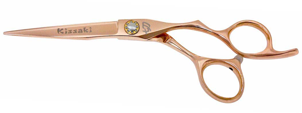 Saki-Zori 6.0 Hair Scissors Rose Gold Titanium Hair Cutting