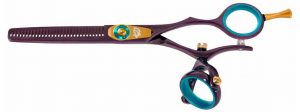 Kanagawa 30 tooth Double Swivel Thinning Shears Black Cherry B Titanium