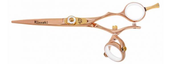 Gokatana 5.5″ Hair Scissors Double Swivel Rose Gold W Titanium